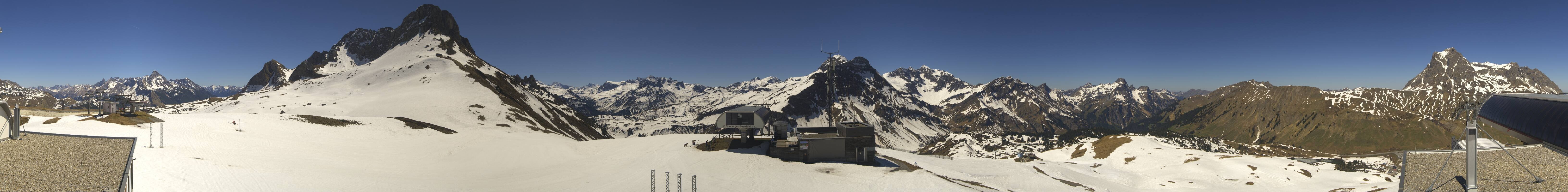 Archiv Foto Webcam Warth Schröcken - Panorama Saloberjet