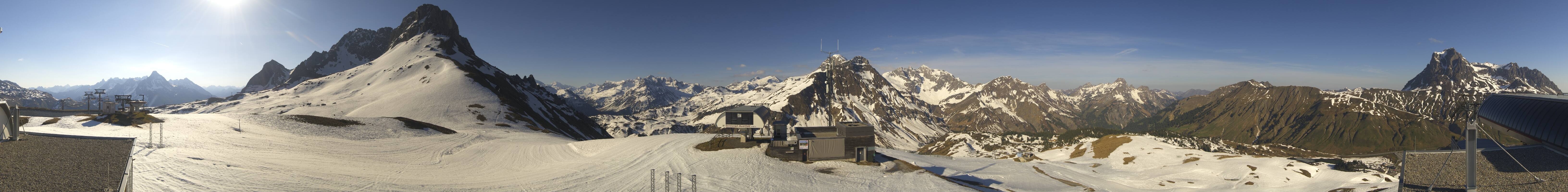 Archiv Foto Webcam Warth Schröcken - Panorama Saloberjet