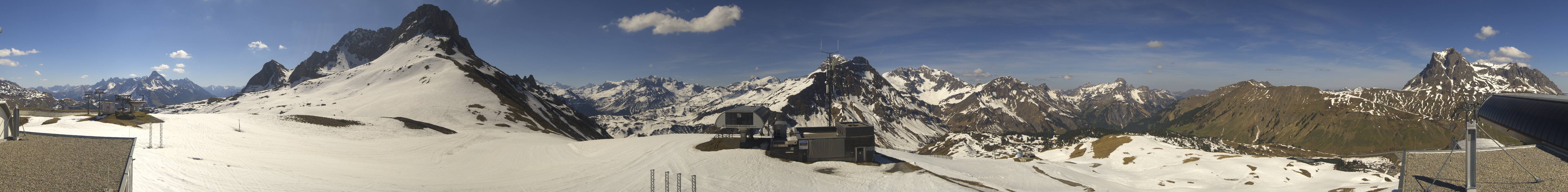 Archiv Foto Webcam Warth Schröcken - Panorama Saloberjet