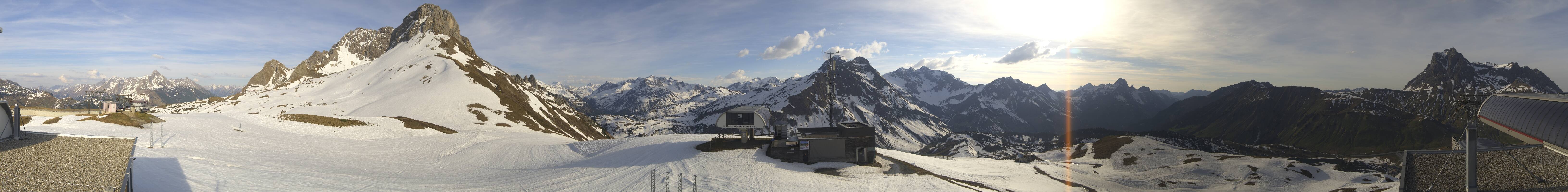 Archiv Foto Webcam Warth Schröcken - Panorama Saloberjet