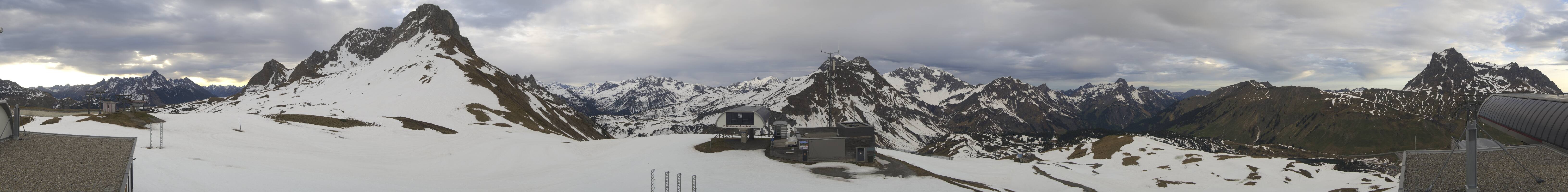 Archiv Foto Webcam Warth Schröcken - Panorama Saloberjet