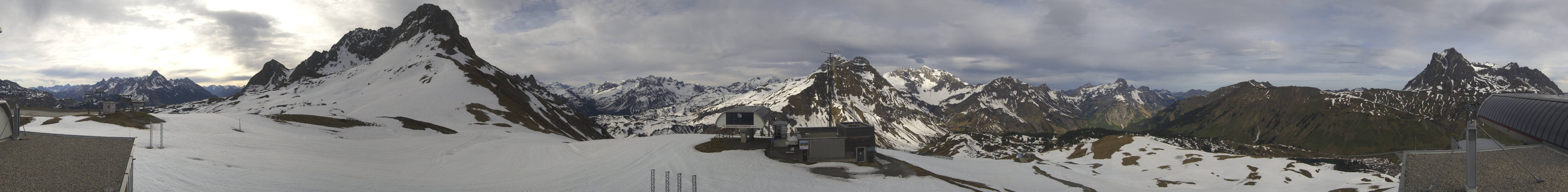 Archiv Foto Webcam Warth Schröcken - Panorama Saloberjet