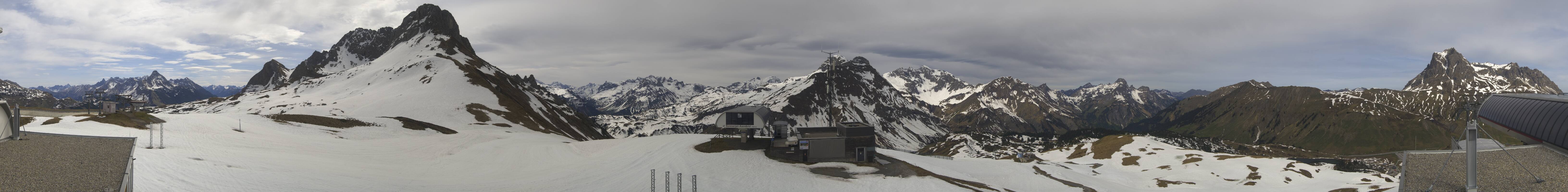Archiv Foto Webcam Warth Schröcken - Panorama Saloberjet