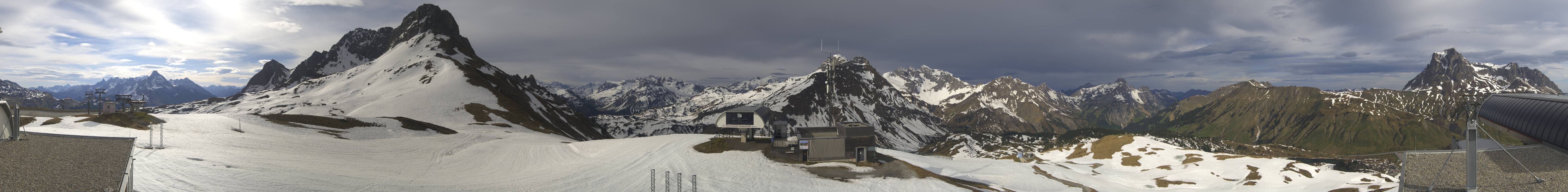 Archiv Foto Webcam Warth Schröcken - Panorama Saloberjet