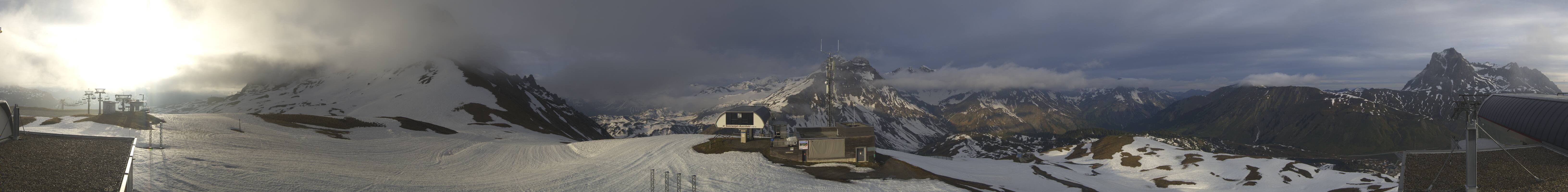 Archiv Foto Webcam Warth Schröcken - Panorama Saloberjet