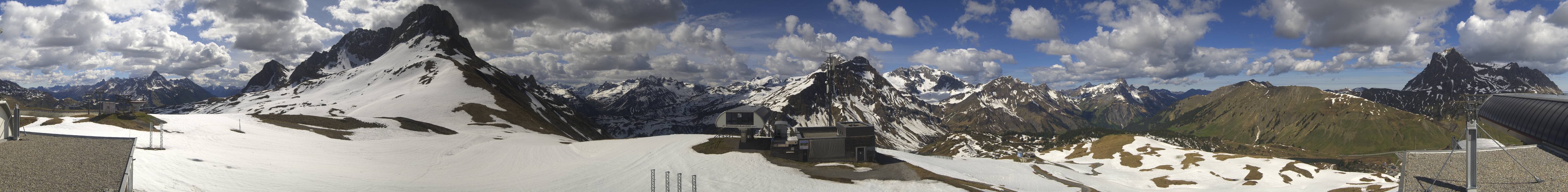 Archived image Webcam Panoramic view Warth Schröcken