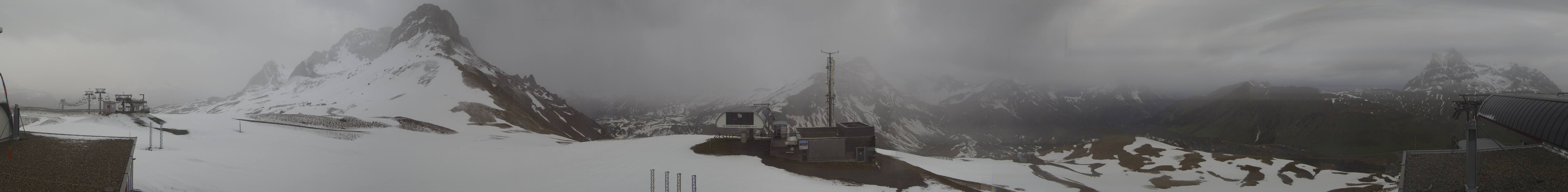 Archiv Foto Webcam Warth Schröcken - Panorama Saloberjet