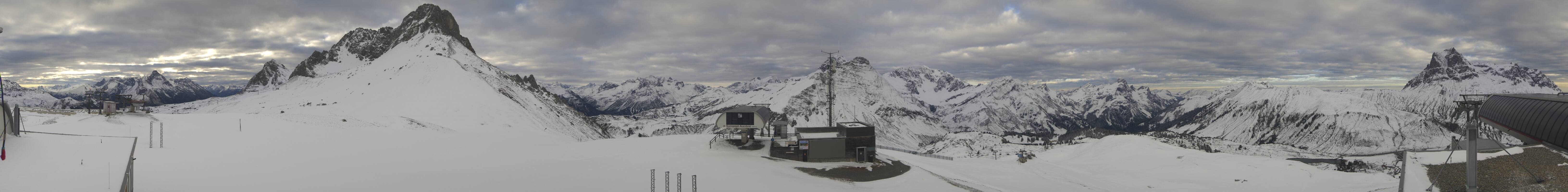 Archiv Foto Webcam Warth Schröcken - Panorama Saloberjet