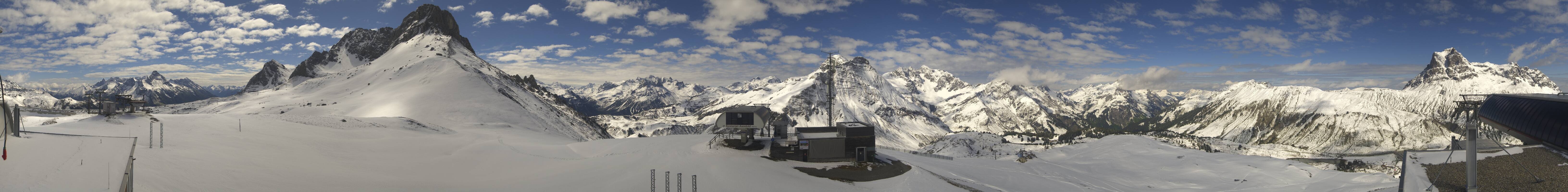 Archiv Foto Webcam Warth Schröcken - Panorama Saloberjet