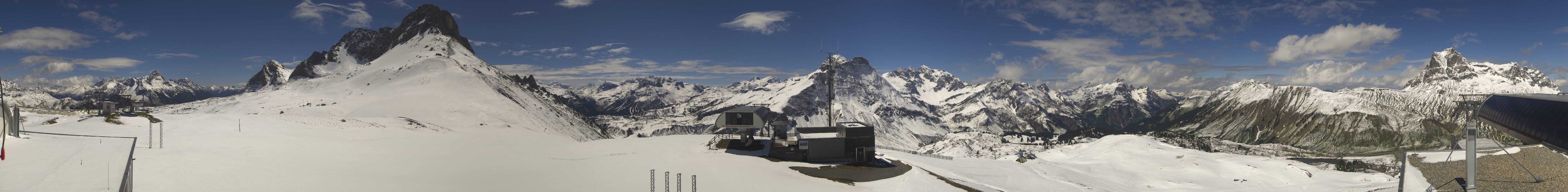 Archiv Foto Webcam Warth Schröcken - Panorama Saloberjet