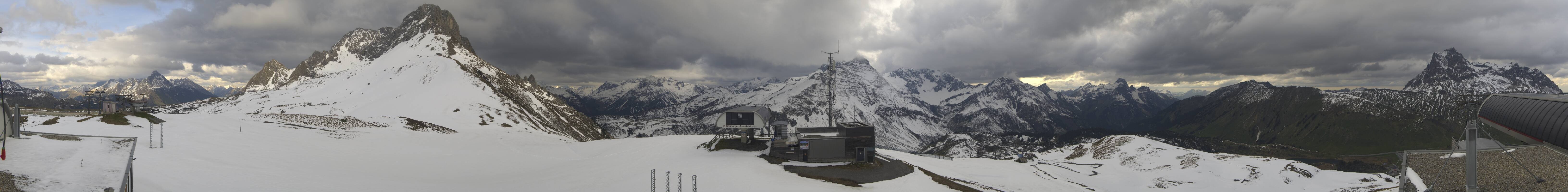 Archiv Foto Webcam Warth Schröcken - Panorama Saloberjet