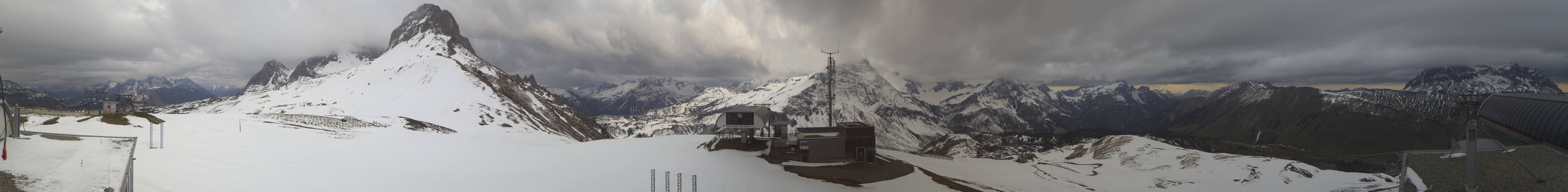 Archiv Foto Webcam Warth Schröcken - Panorama Saloberjet