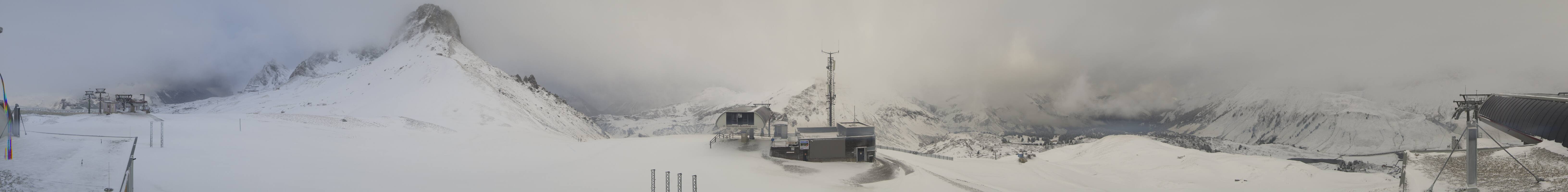 Archiv Foto Webcam Warth Schröcken - Panorama Saloberjet