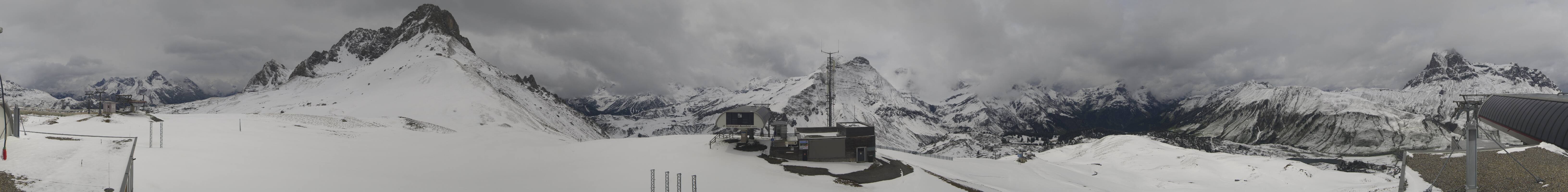 Archiv Foto Webcam Warth Schröcken - Panorama Saloberjet