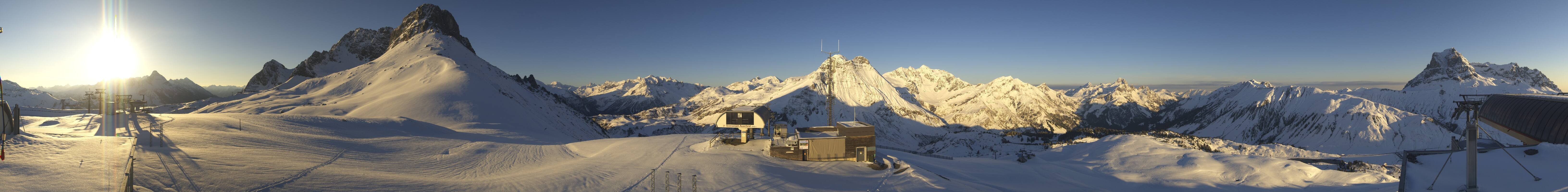 Archiv Foto Webcam Warth Schröcken - Panorama Saloberjet