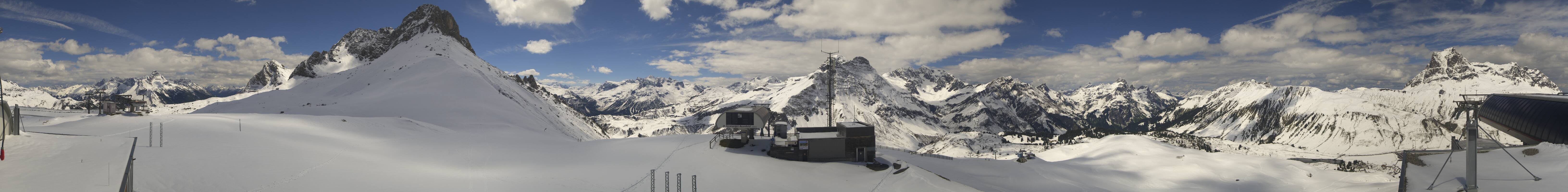 Archiv Foto Webcam Warth Schröcken - Panorama Saloberjet