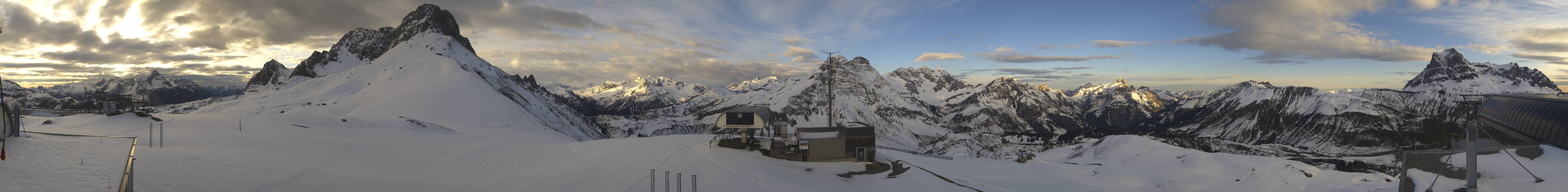 Archiv Foto Webcam Warth Schröcken - Panorama Saloberjet