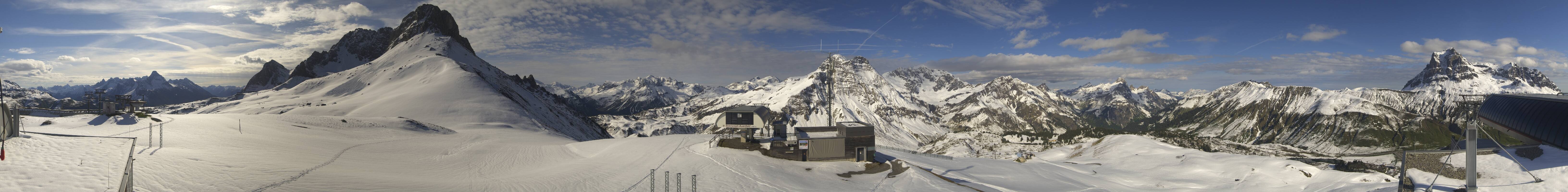 Archiv Foto Webcam Warth Schröcken - Panorama Saloberjet