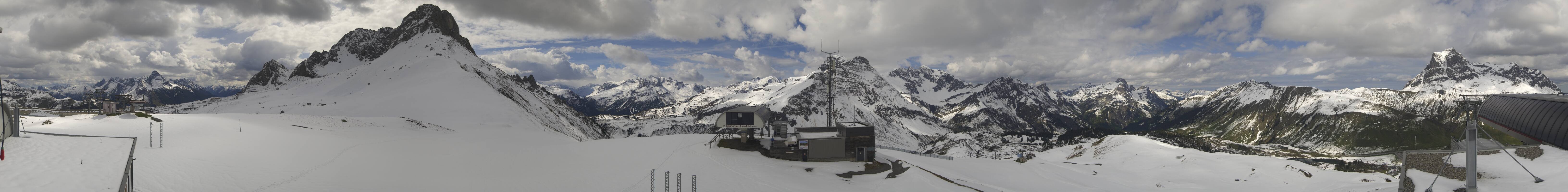 Archiv Foto Webcam Warth Schröcken - Panorama Saloberjet