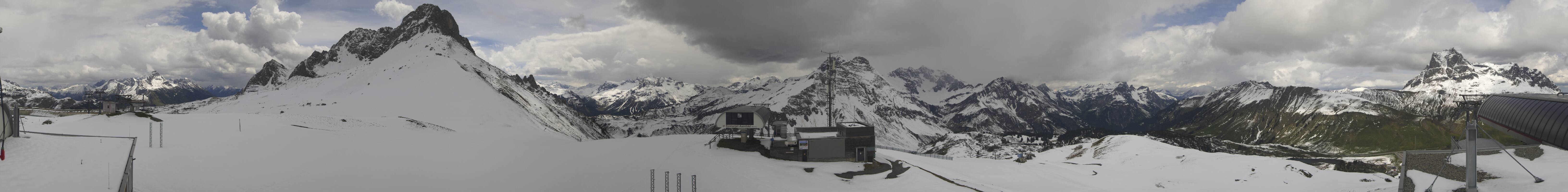 Archiv Foto Webcam Warth Schröcken - Panorama Saloberjet