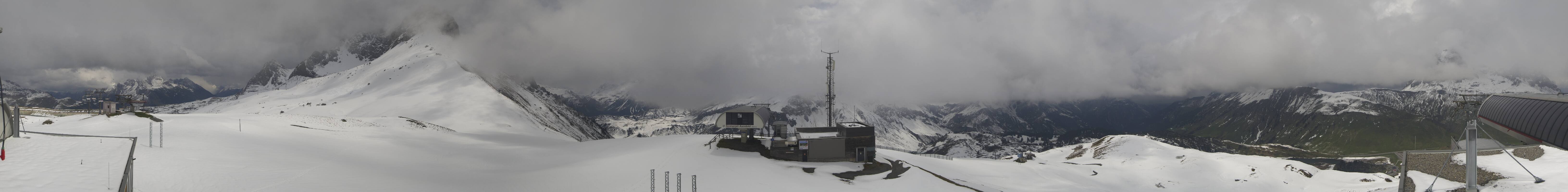 Archiv Foto Webcam Warth Schröcken - Panorama Saloberjet
