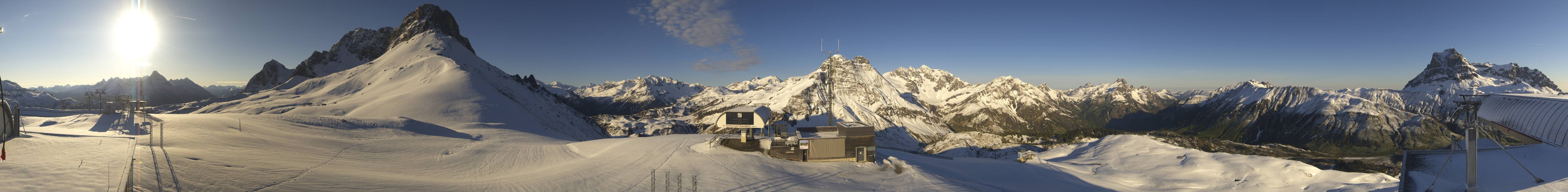 Archiv Foto Webcam Warth Schröcken - Panorama Saloberjet