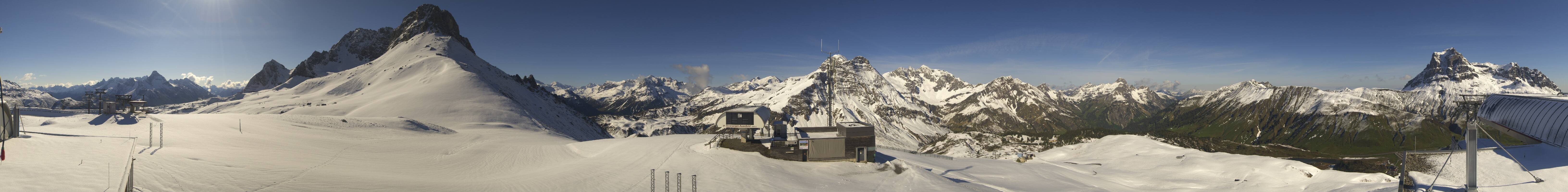 Archiv Foto Webcam Warth Schröcken - Panorama Saloberjet