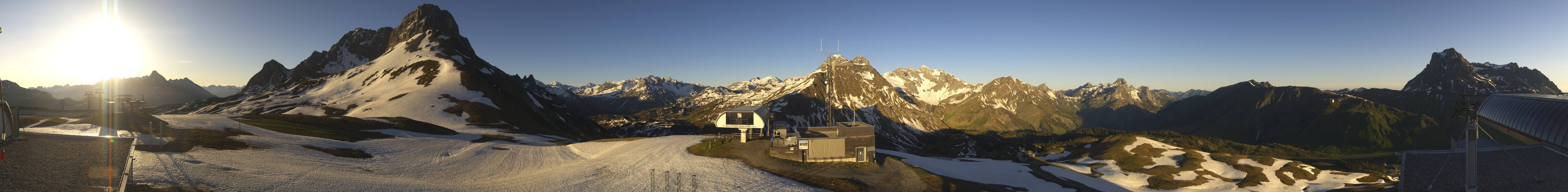 Archiv Foto Webcam Warth Schröcken - Panorama Saloberjet
