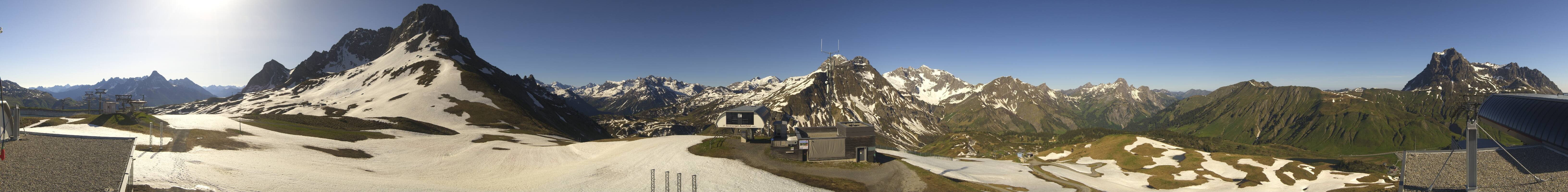 Archiv Foto Webcam Warth Schröcken - Panorama Saloberjet