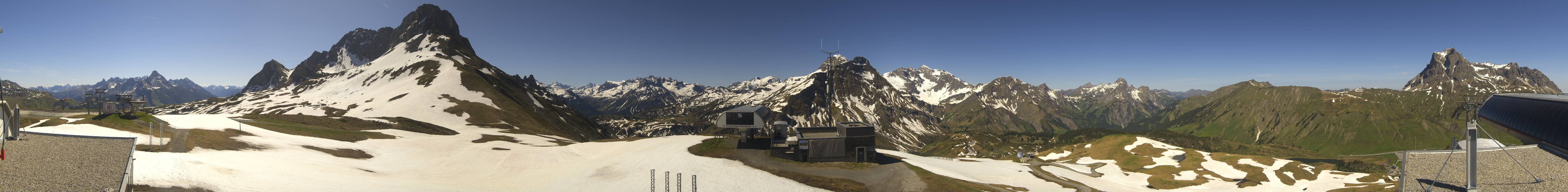 Archiv Foto Webcam Warth Schröcken - Panorama Saloberjet