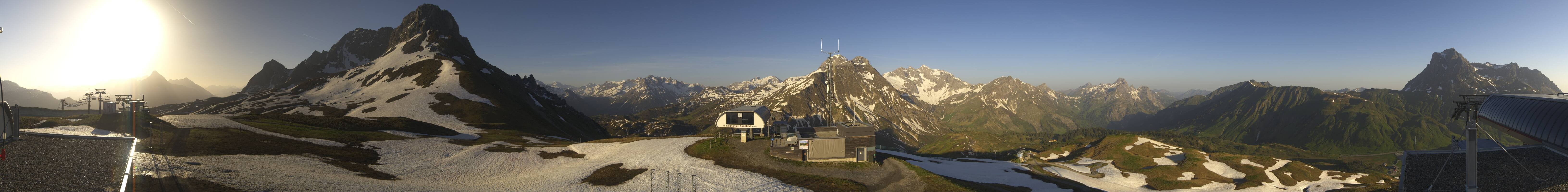 Archiv Foto Webcam Warth Schröcken - Panorama Saloberjet