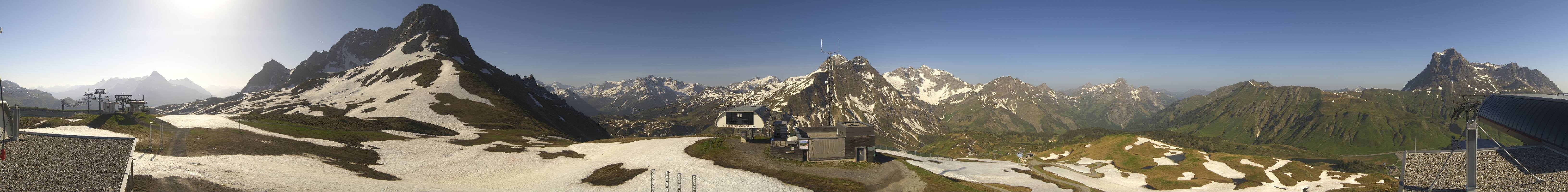 Archiv Foto Webcam Warth Schröcken - Panorama Saloberjet