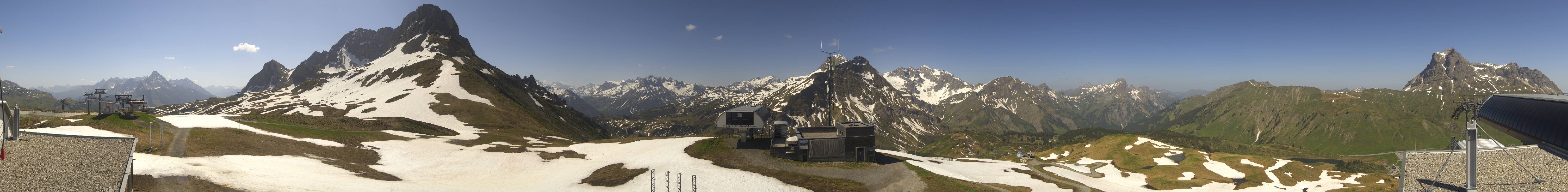 Archiv Foto Webcam Warth Schröcken - Panorama Saloberjet