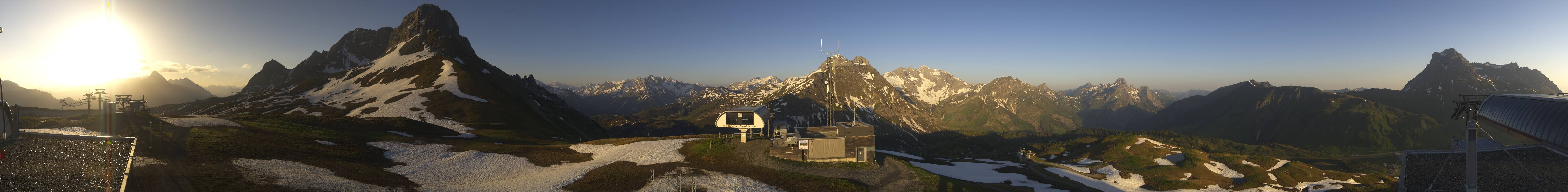 Archiv Foto Webcam Warth Schröcken - Panorama Saloberjet