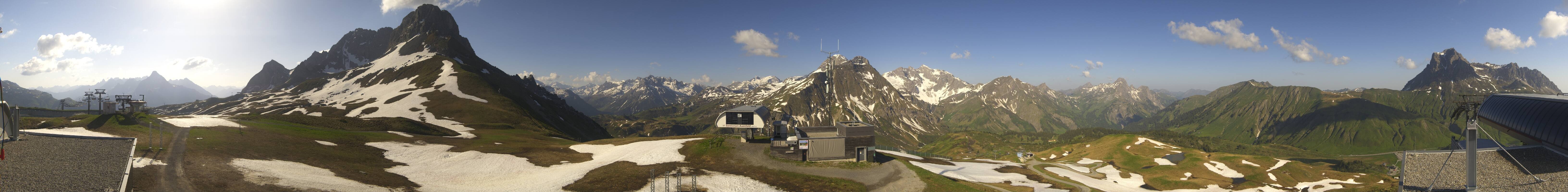 Archiv Foto Webcam Warth Schröcken - Panorama Saloberjet