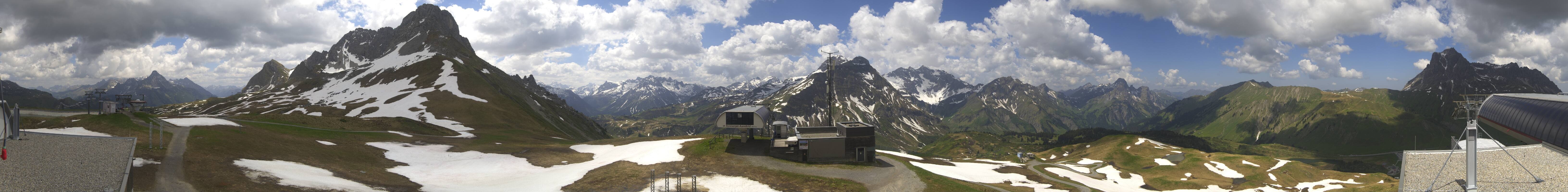 Archiv Foto Webcam Warth Schröcken - Panorama Saloberjet
