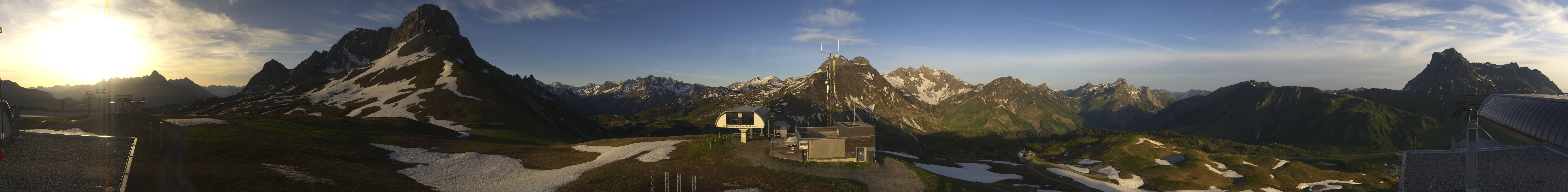 Archiv Foto Webcam Warth Schröcken - Panorama Saloberjet