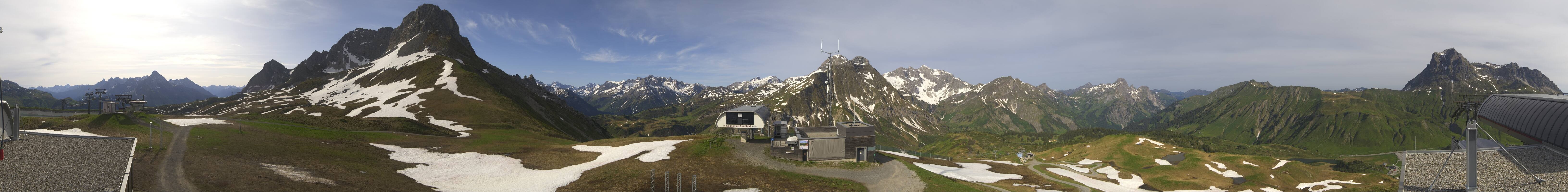 Archiv Foto Webcam Warth Schröcken - Panorama Saloberjet