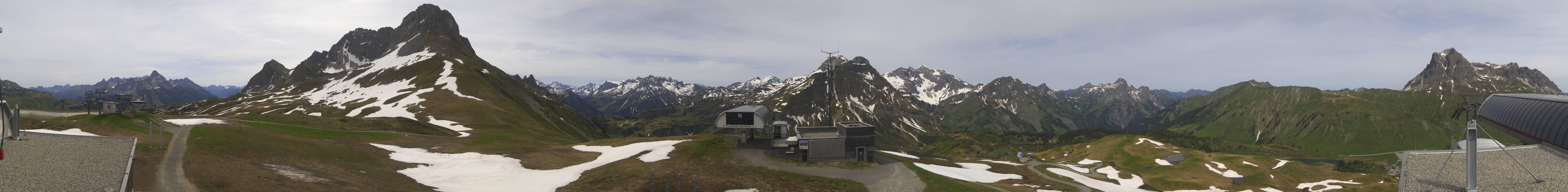 Archiv Foto Webcam Warth Schröcken - Panorama Saloberjet