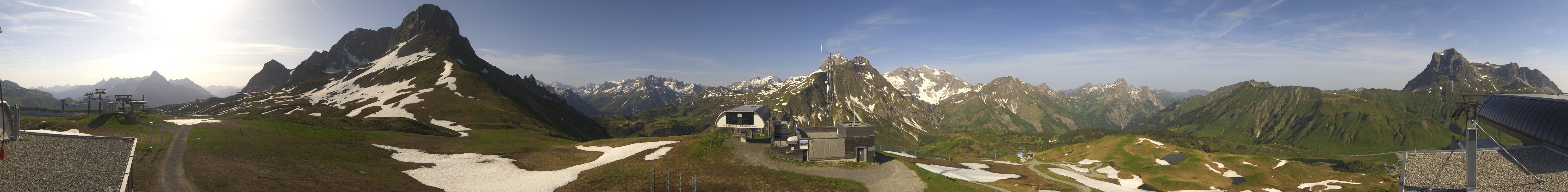 Archiv Foto Webcam Warth Schröcken - Panorama Saloberjet