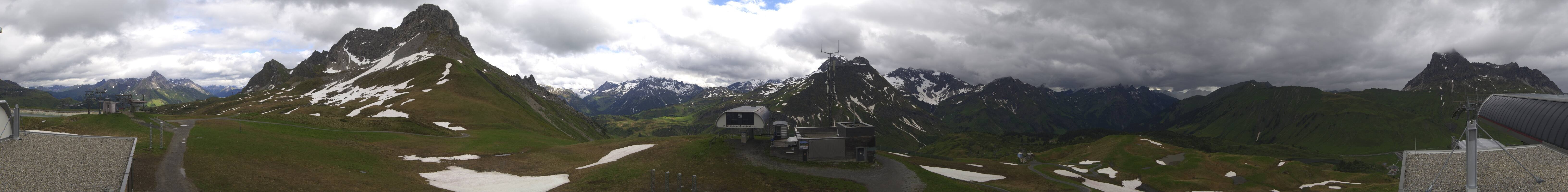 Archiv Foto Webcam Warth Schröcken - Panorama Saloberjet