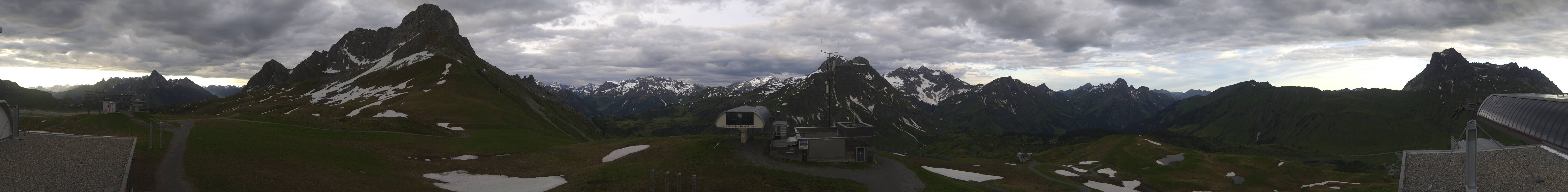 Archiv Foto Webcam Warth Schröcken - Panorama Saloberjet