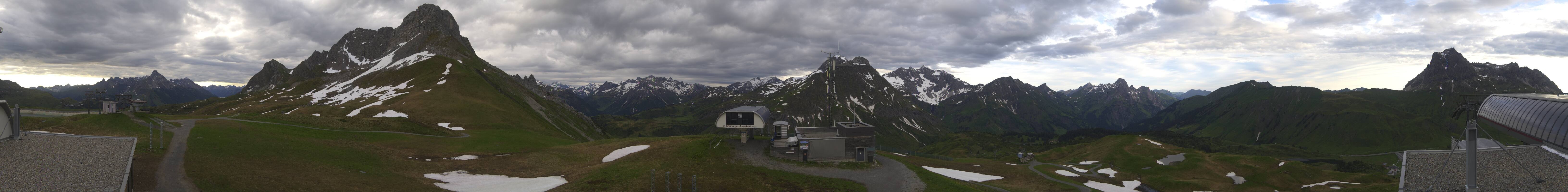 Archiv Foto Webcam Warth Schröcken - Panorama Saloberjet
