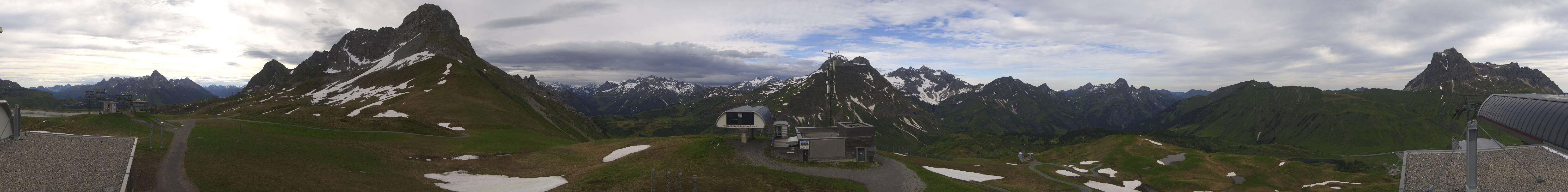 Archiv Foto Webcam Warth Schröcken - Panorama Saloberjet