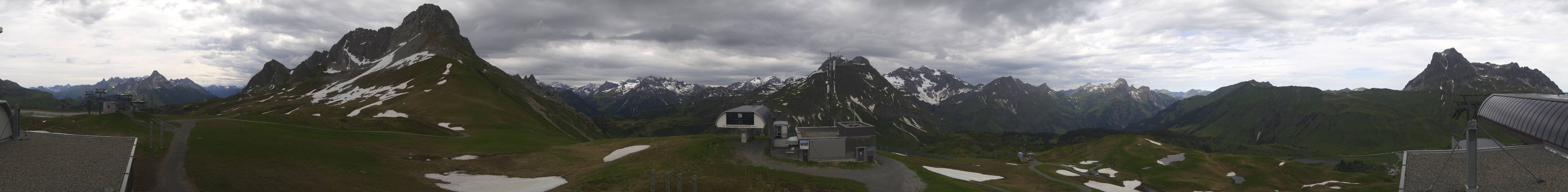 Archiv Foto Webcam Warth Schröcken - Panorama Saloberjet