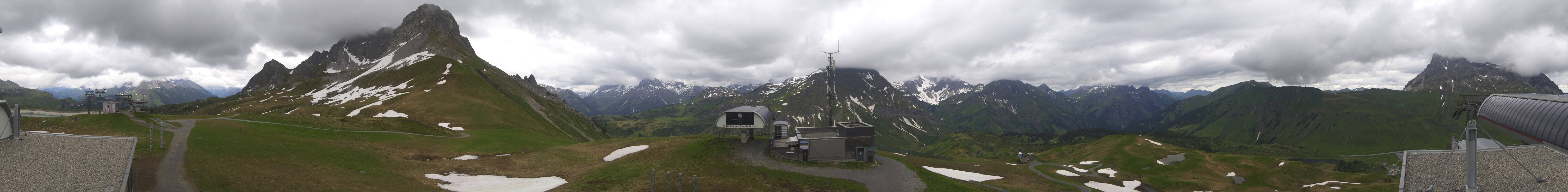 Archiv Foto Webcam Warth Schröcken - Panorama Saloberjet