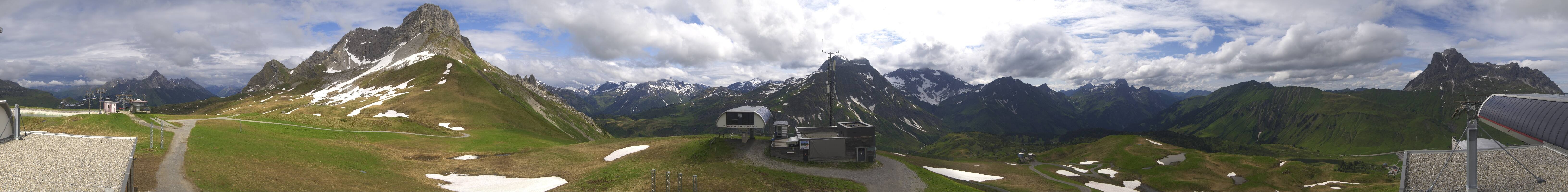 Archiv Foto Webcam Warth Schröcken - Panorama Saloberjet