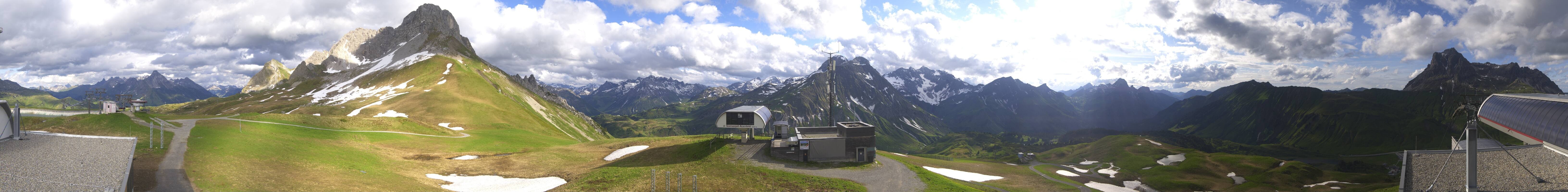 Archiv Foto Webcam Warth Schröcken - Panorama Saloberjet