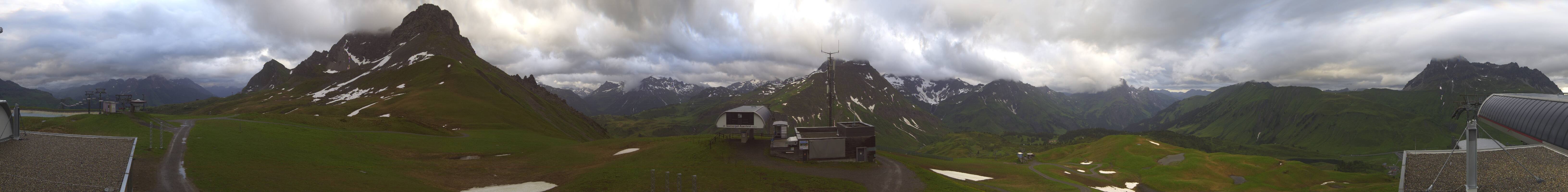 Archiv Foto Webcam Warth Schröcken - Panorama Saloberjet