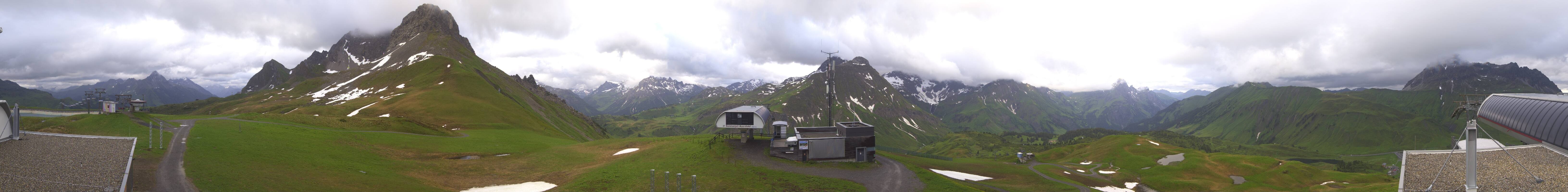 Archiv Foto Webcam Warth Schröcken - Panorama Saloberjet
